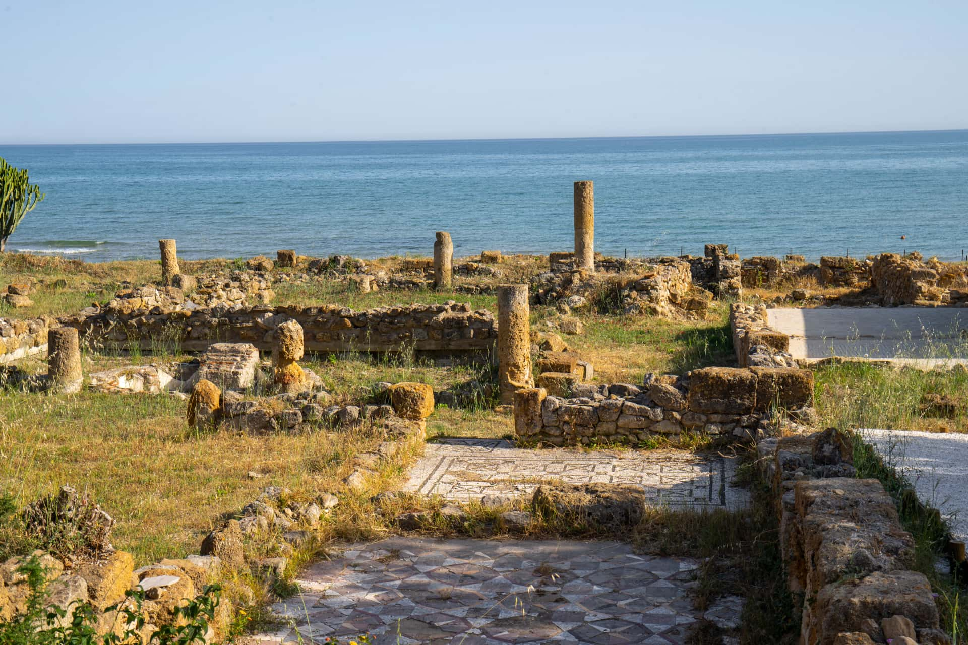 The archaeological site of the Roman Villa Durrueli in Realmonte